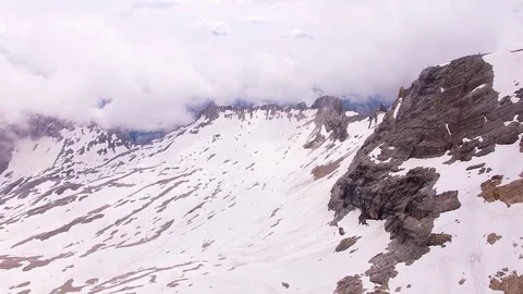 Glacier skiing slope Stock Footage 71987022