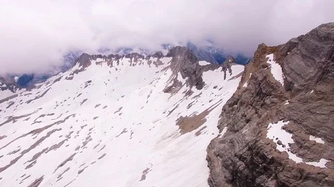 Glacier skiing slope Stock Footage 71987037