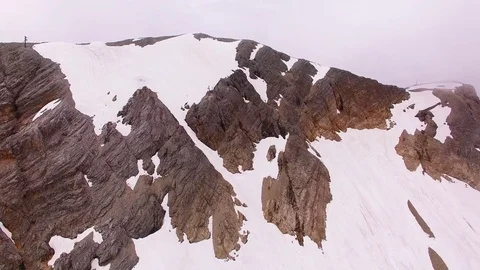 Glacier skiing slope Video stock 71988143