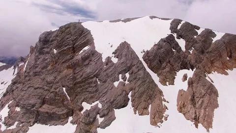 Glacier skiing slope Video stock 71988541