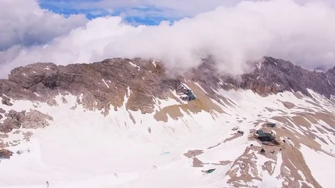 Glacier skiing slope Stock Footage 71988722