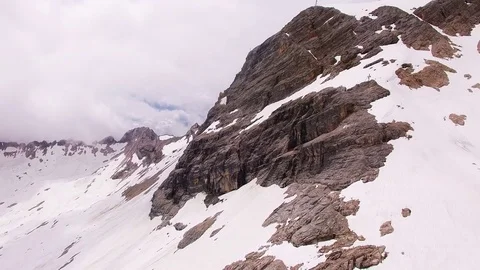 Glacier skiing slope Video stock 71989788
