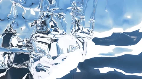 A glacier slowly floats in front of the camera. Close-up. Stock Footage 147555340