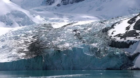 Glacier, South Georgia And The South Sandwich Islands Stock Footage