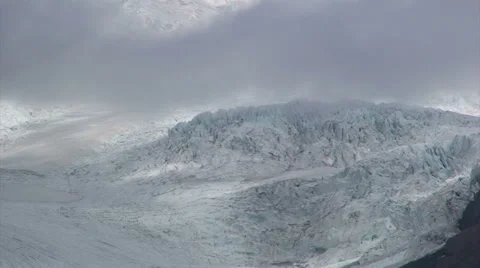Glacier under a cloud Stock Footage 37781711