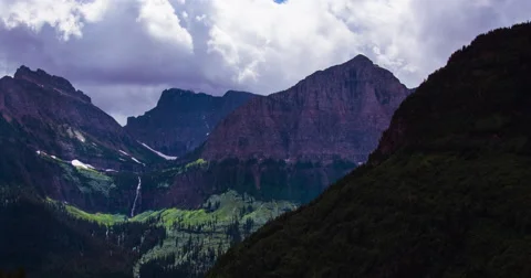Glacier Valley Time-Lapse Stock Footage 41669678