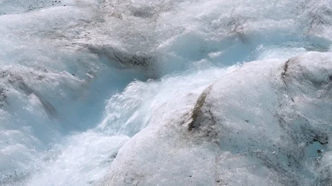 Glacier water run off Stock Footage 114891073