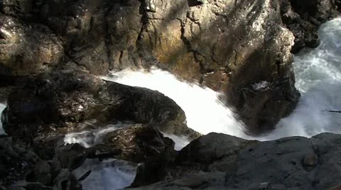 Glacier waterfall Stock Footage 17593893