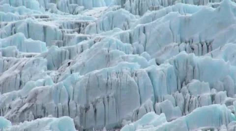 Glacier zoom Stock Footage 489114