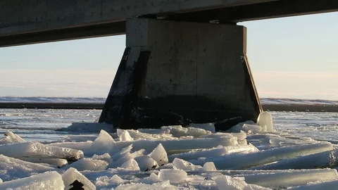 Glaciers Effect By Global Warming in Eyrarbakki, Sandy Beach  Iceland Stock Footage 118259559