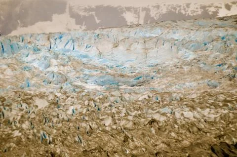 Glaciers in front on mountains Fotos Stock