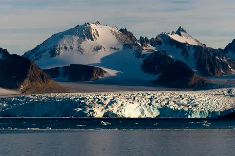 Glaciers of Spitzberg Stock Photos