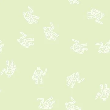 Gladiator ancient greece warrior line seamless pattern Stock Illustration