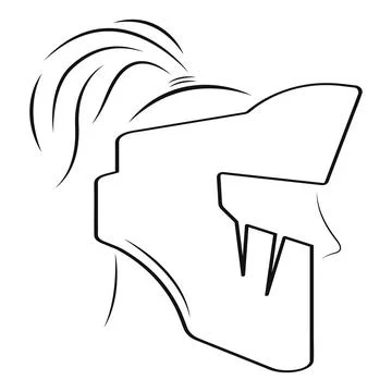 Gladiator element vector design Stock Illustration