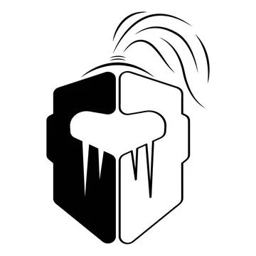 Gladiator element vector design Stock Illustration