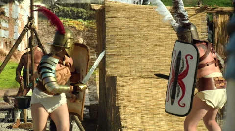Gladiator game Stock-Footage 62437807