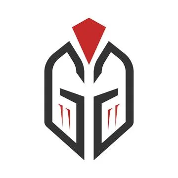 Gladiator logo image design Stock Illustration