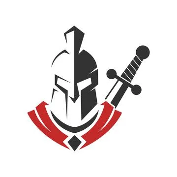 Gladiator logo image design Stock Illustration