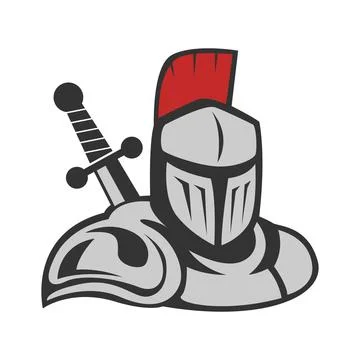 Gladiator logo image design Stock Illustration