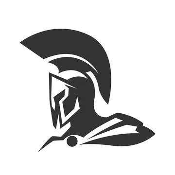 Gladiator logo image design Stock Illustration