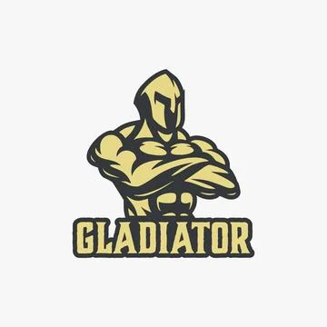 Gladiator Logo Vector Art, Icons, and Graphics Stock Illustration