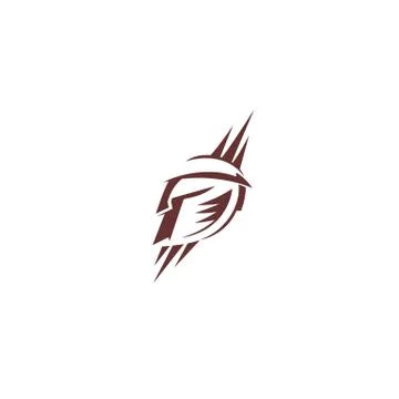 Gladiator spartan logo vector illustration Stock Illustration