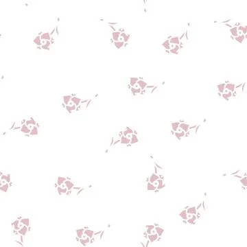 Gladiolus flower glyph vector seamless pattern 스톡 일러스트