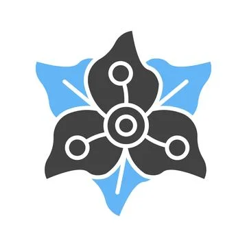 Gladiolus Icon Image. Stock Illustration