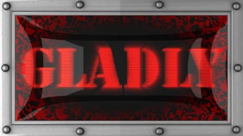 Gladly on led Stock Footage 8717503