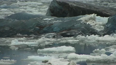 Glaicer Ice in Alaska Video stock 52109440