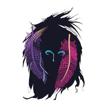 Glam rock Stock Illustration