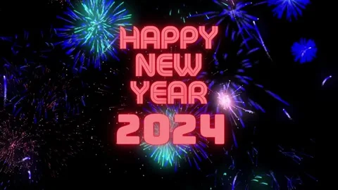 Glamor and glowing firework at a fireworks party in 2024 Stock Footage 255627618