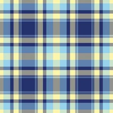 Glamor textile pattern seamless, pastel tartan texture plaid. Flannel check.. Illustrazione stock