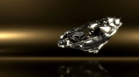 Glamorous Diamond With Magic Sparks Video stock 7745808
