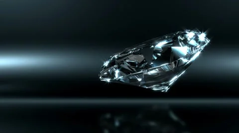 Glamorous Diamond With Magic Sparks Video stock 7745885