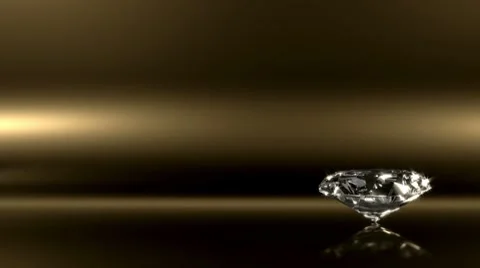 Glamorous Diamond With Magic Sparks Stock Footage 8219483