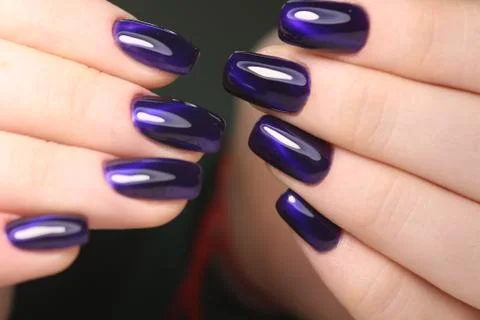 Glamorous manicure of nails Stock Photos