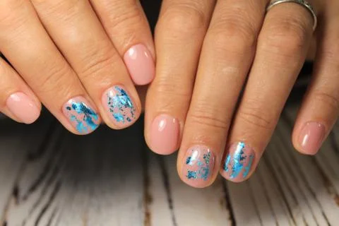 Glamorous manicure of nails Stock Photos