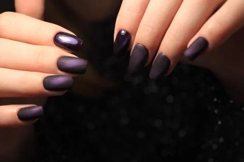 Glamorous manicure nails Stock Photos