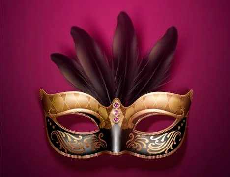 Glamorous mask design Illustrazione stock