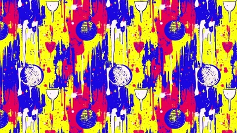 Glamorous rhythm texture loop — Horizontal Motion Stock Footage 308251448