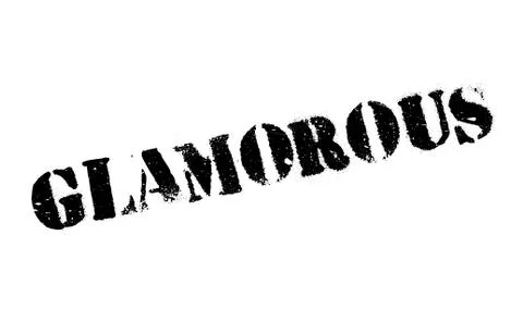 Glamorous rubber stamp Stock Illustration