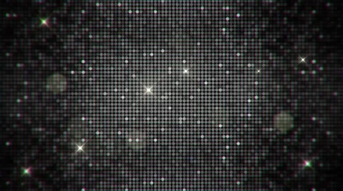 Glamorous Sparkling Sequins in a Silver Border Frame Background Stock Footage