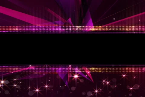 Glamour background with elements 3D, vj, sample text NTSC Stock Footage 639380