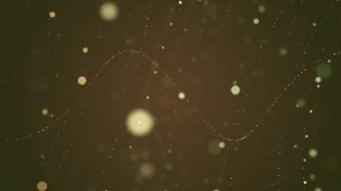 Glamour bokeh bubbles with 4k particles strings waving Stock Footage 257463680