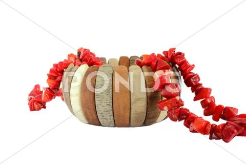Glamour bracelet and necklace Stock Photos