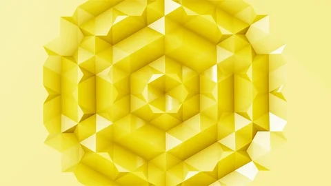 Glamour mandala yellow Stock Footage 97887399