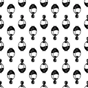 Glamour perfume pattern seamless vector Illustration
