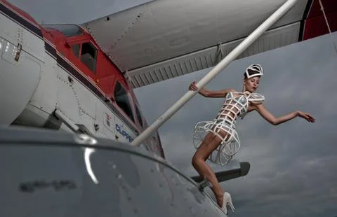 Glamour plane Stock Photos