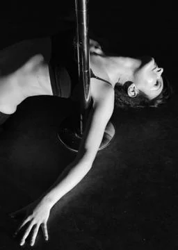 Glamour pole dance Stock Photos